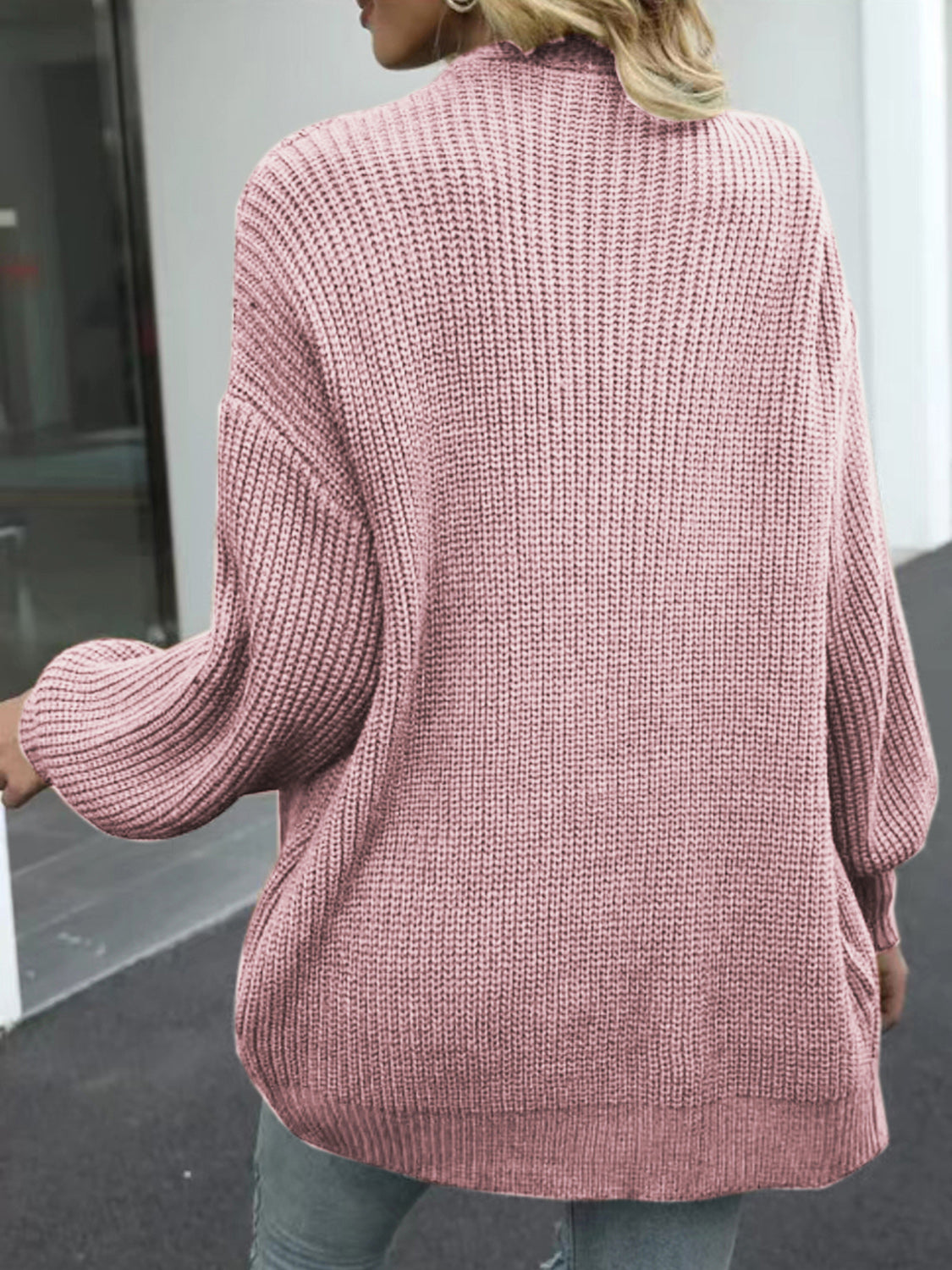 Stilla | Skulder Ballon Ærme Cardigan Online Hot Salg