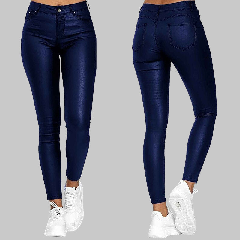 Stilla | Slim-Fit Moderne Læderbukser