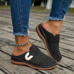 Stilla | Sandaletter Med Kilehæl Komfortable Slip on Sandaler På Platforme Sommer Sko