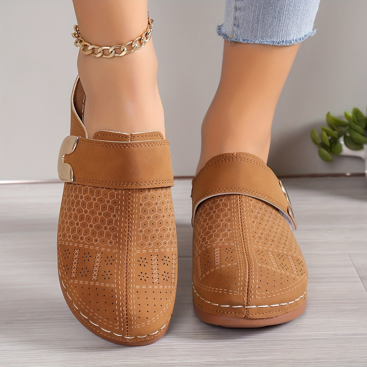 Stilla | Sandaletter Med Kilehæl Komfortable Slip on Sandaler På Platforme Sommer Sko