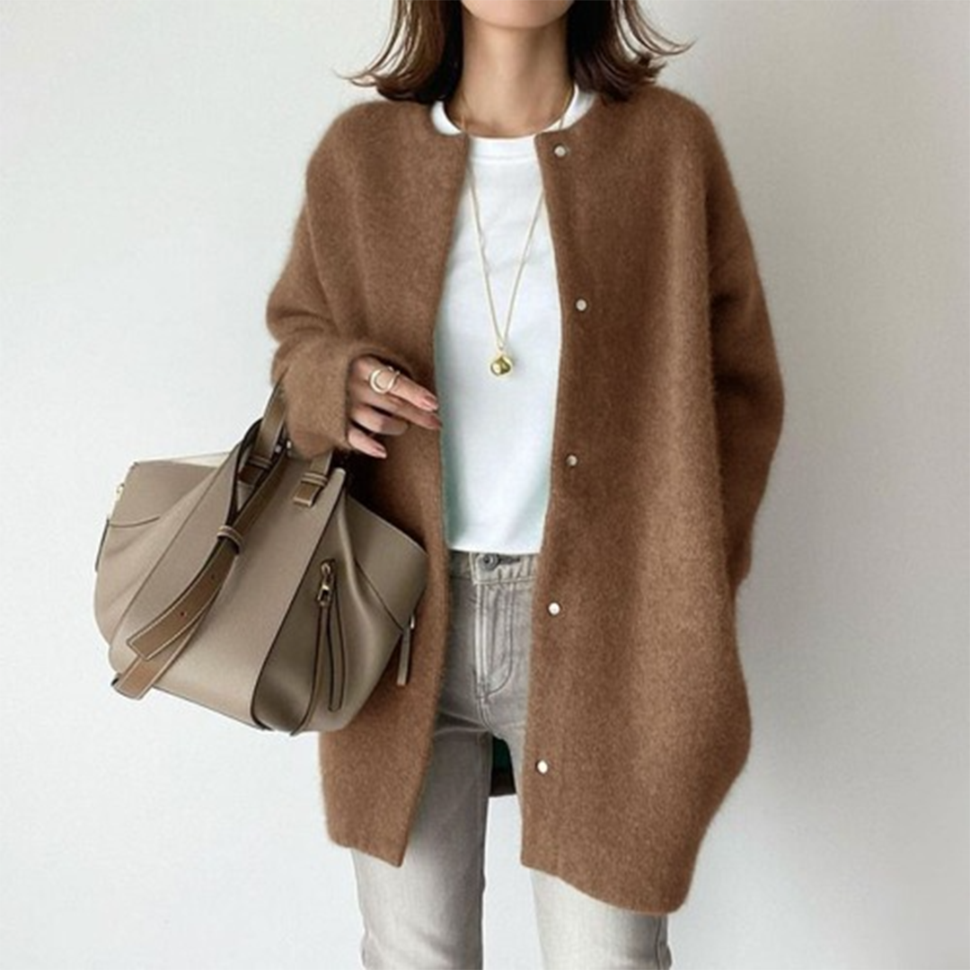Stilla | Bequemer Strickjacke Aus Weicher Kaschmirwolle