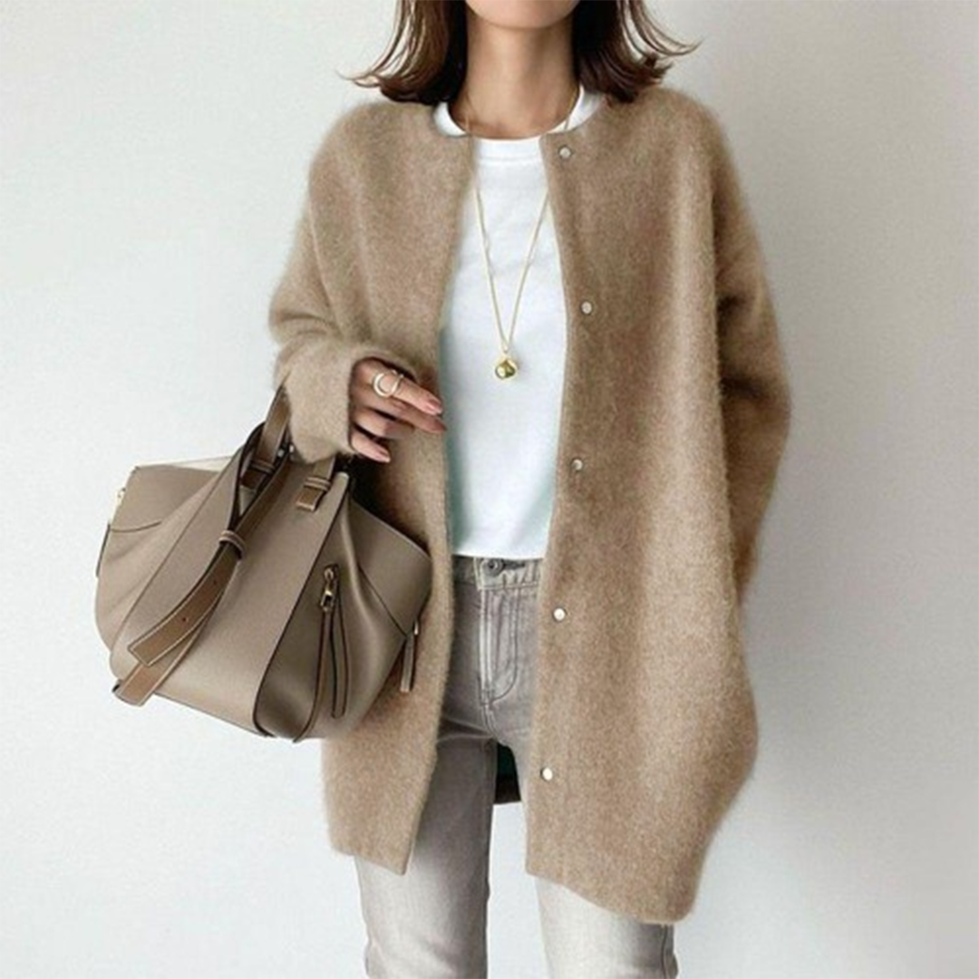 Stilla | Bequemer Strickjacke Aus Weicher Kaschmirwolle