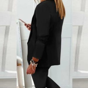 Stilla | Buksedragt Tailored Blå Jakke & Jogger Bukser Elegante & Komfortabel på udsalg