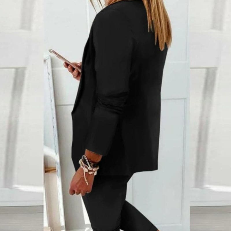 Stilla | Buksedragt Tailored Blå Jakke & Jogger Bukser Elegante & Komfortabel på udsalg