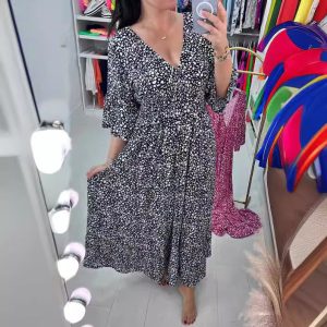 Stilla | Strand-Kjole Fake Strand Løs Lang Skirt