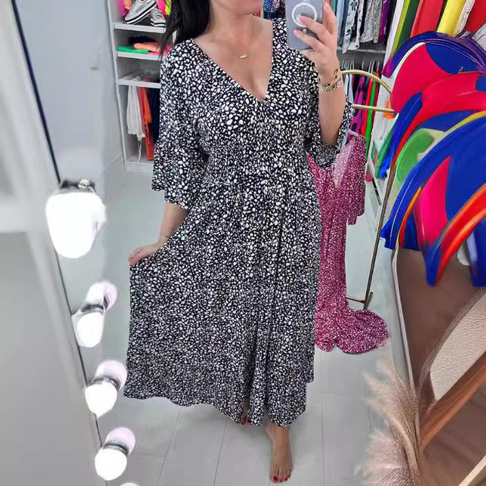 Stilla | Strand-Kjole Fake Strand Løs Lang Skirt