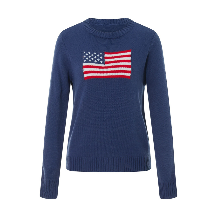 Stilla | Pullover Amerikansk Flag For Damer
