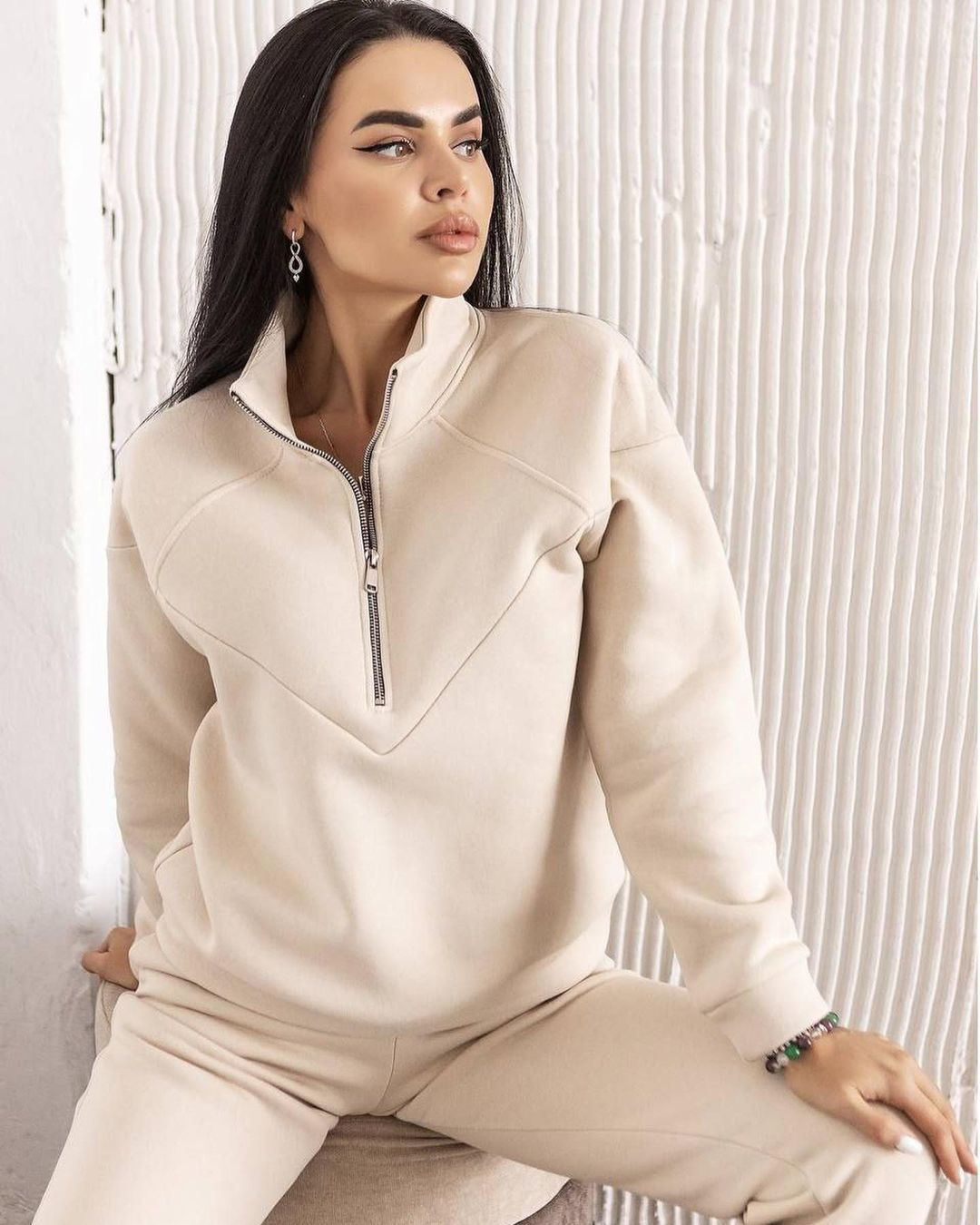 Stilla | Sæt Af Sweater Og Bukser Med Lynlås Og Sweat Udsalg