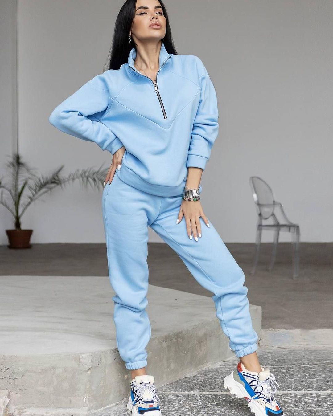 Stilla | Sæt Af Sweater Og Bukser Med Lynlås Og Sweat Udsalg