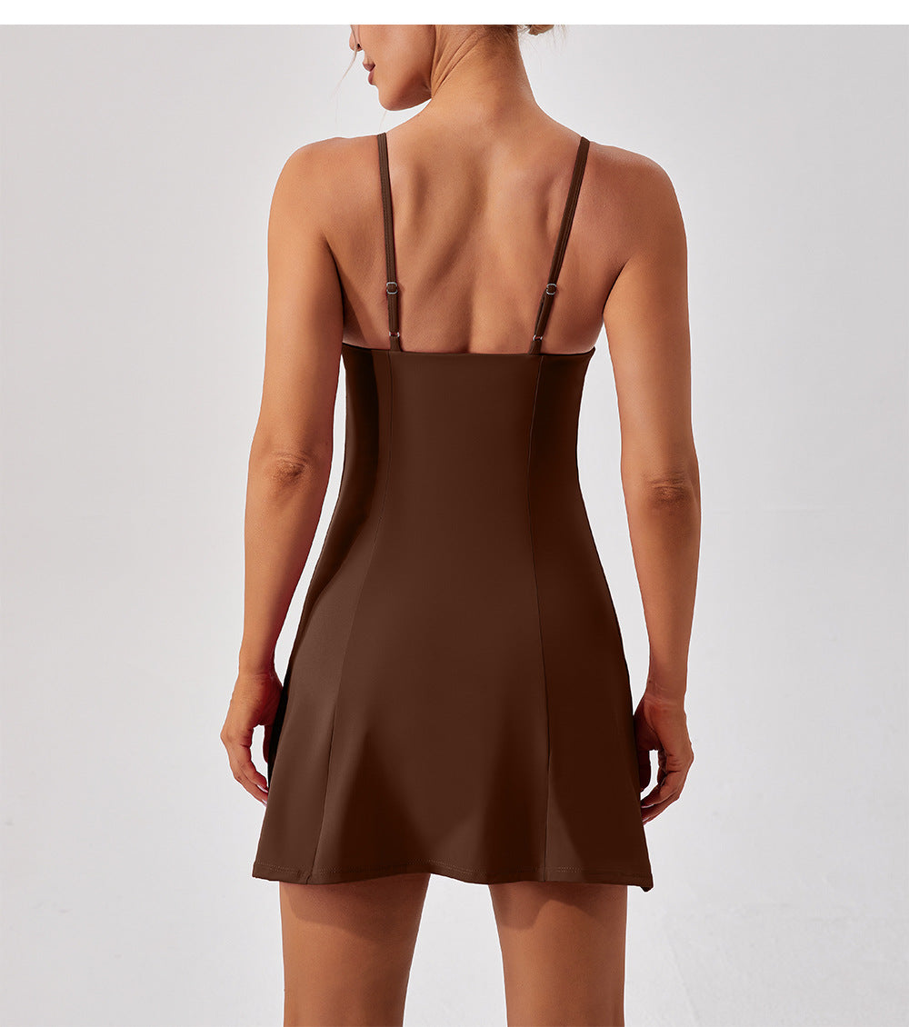 Stilla | Piece Tennis Skirt Yoga Fitness Børstet Nude Feel Åndbar Løbeskørt