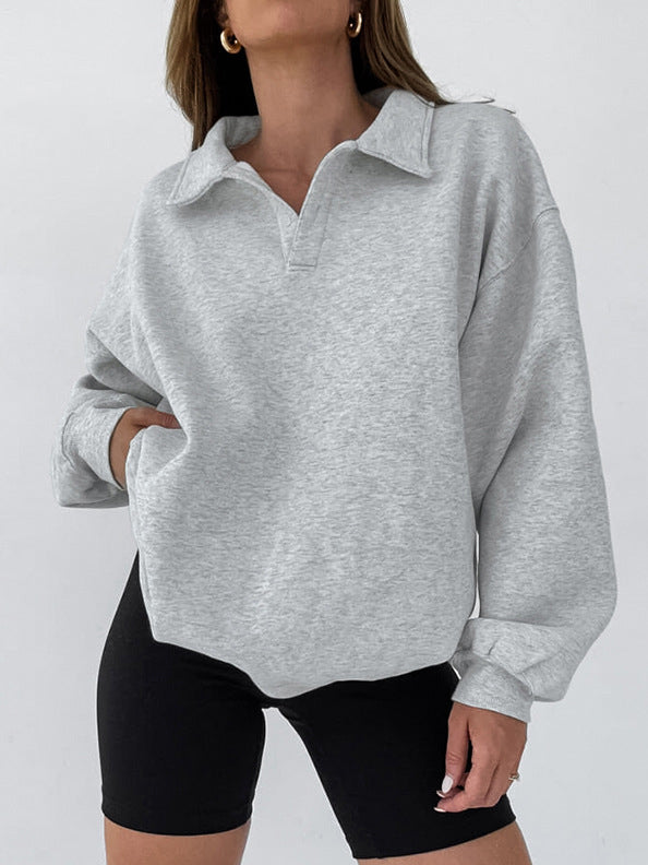 Stilla | Sweatshirt med Krave Bomuldsblanding Afslappet & Trendy