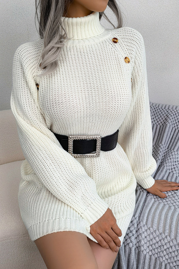 Stilla | Baby It's You Strikket Turtleneck Trøje Kjole