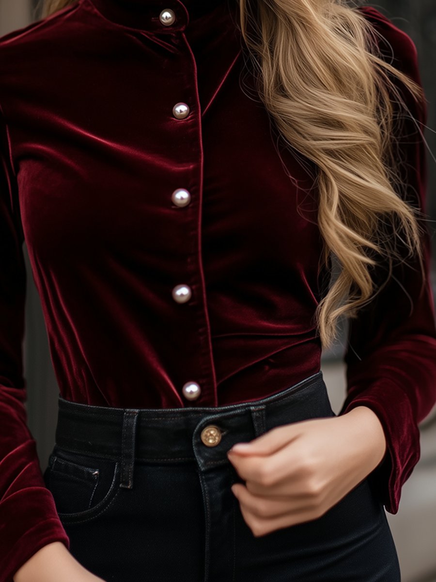 Stilla | Elegant Bluse med Knapper