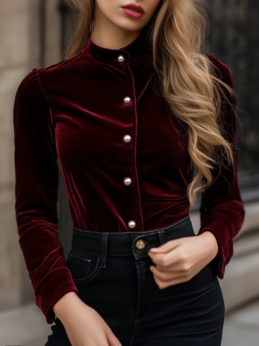 Stilla | Elegant Bluse med Knapper