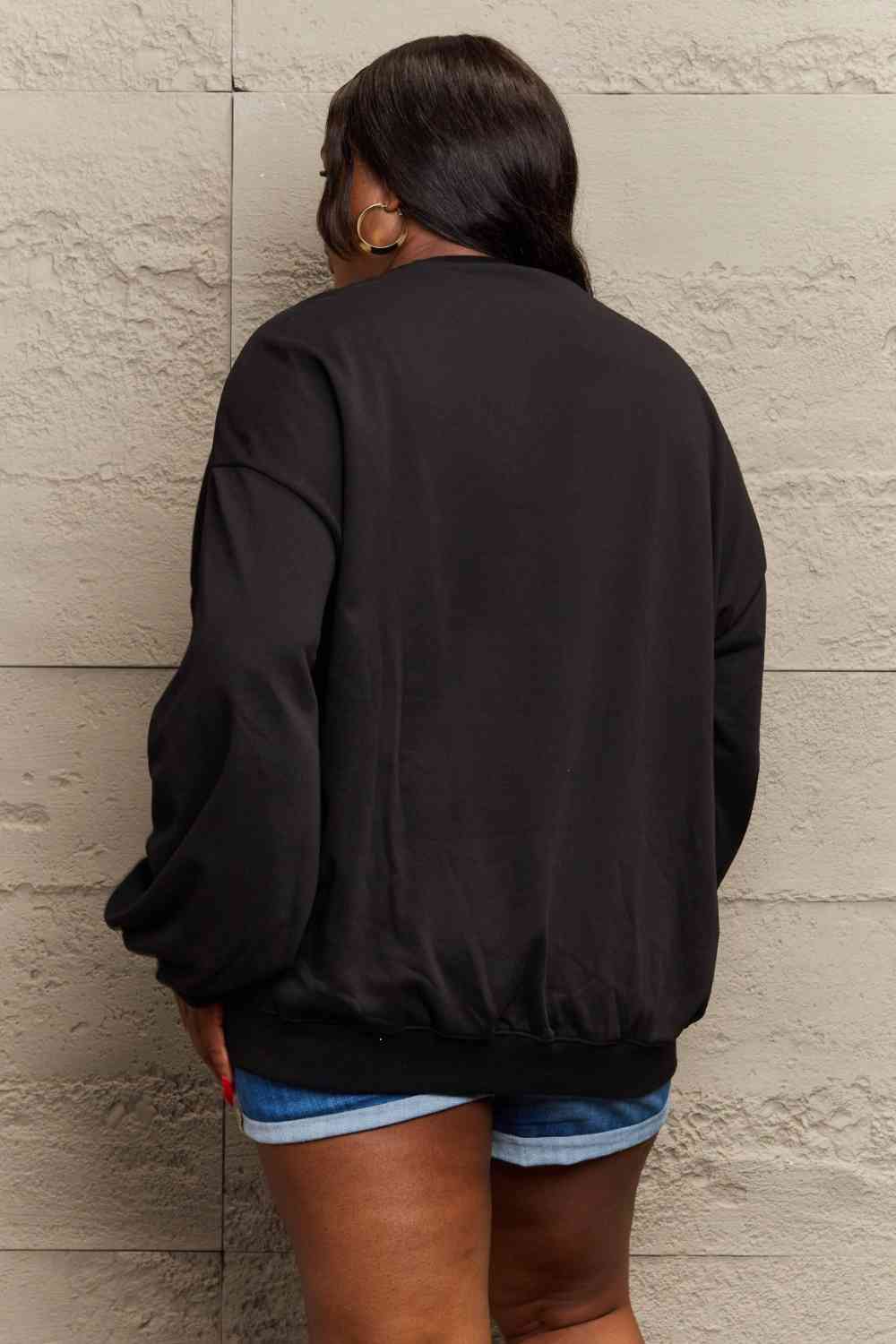 Stilla | Love Full Size Snemand Grafik Sweatshirt