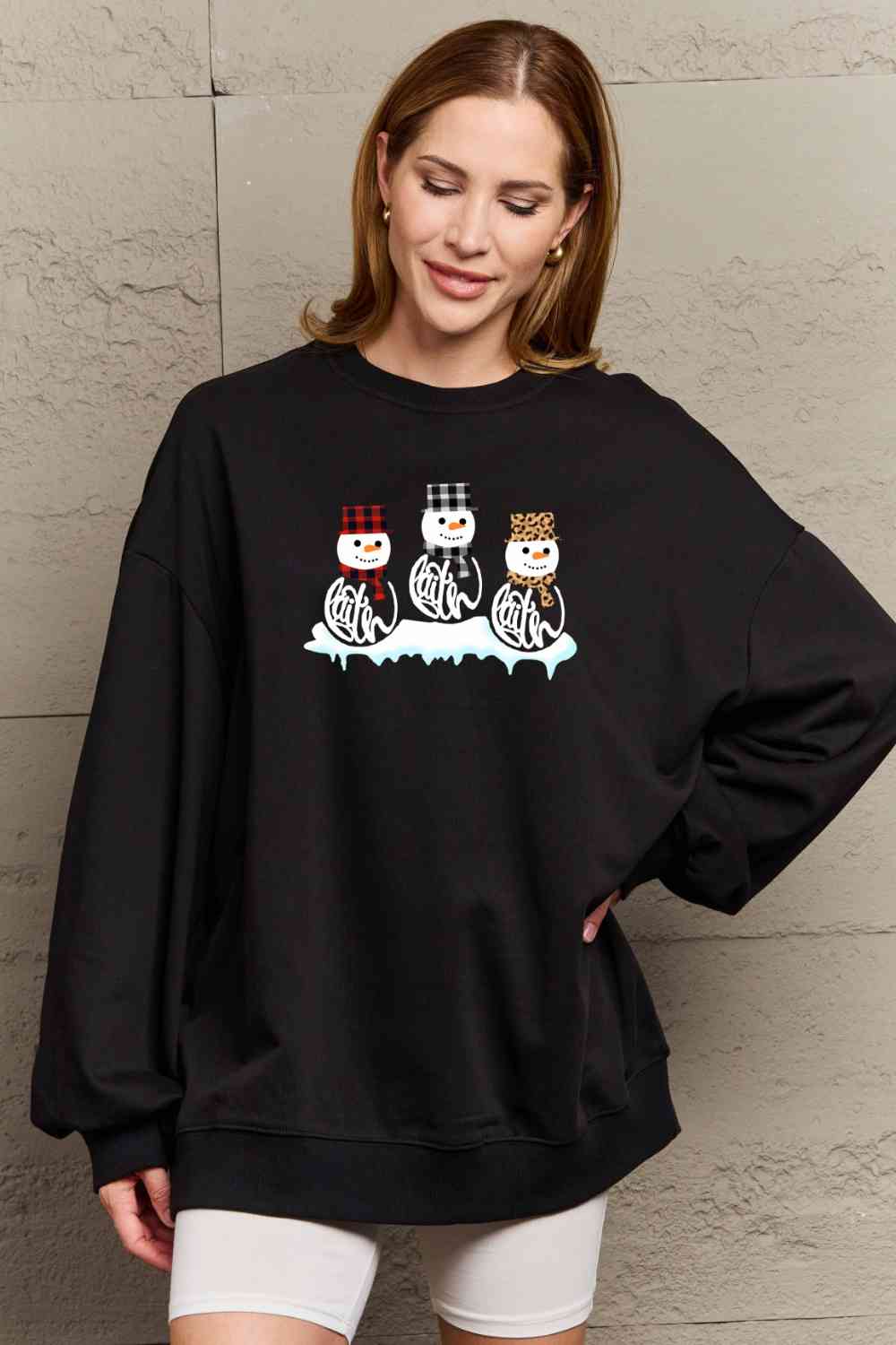 Stilla | Love Full Size Snemand Grafik Sweatshirt