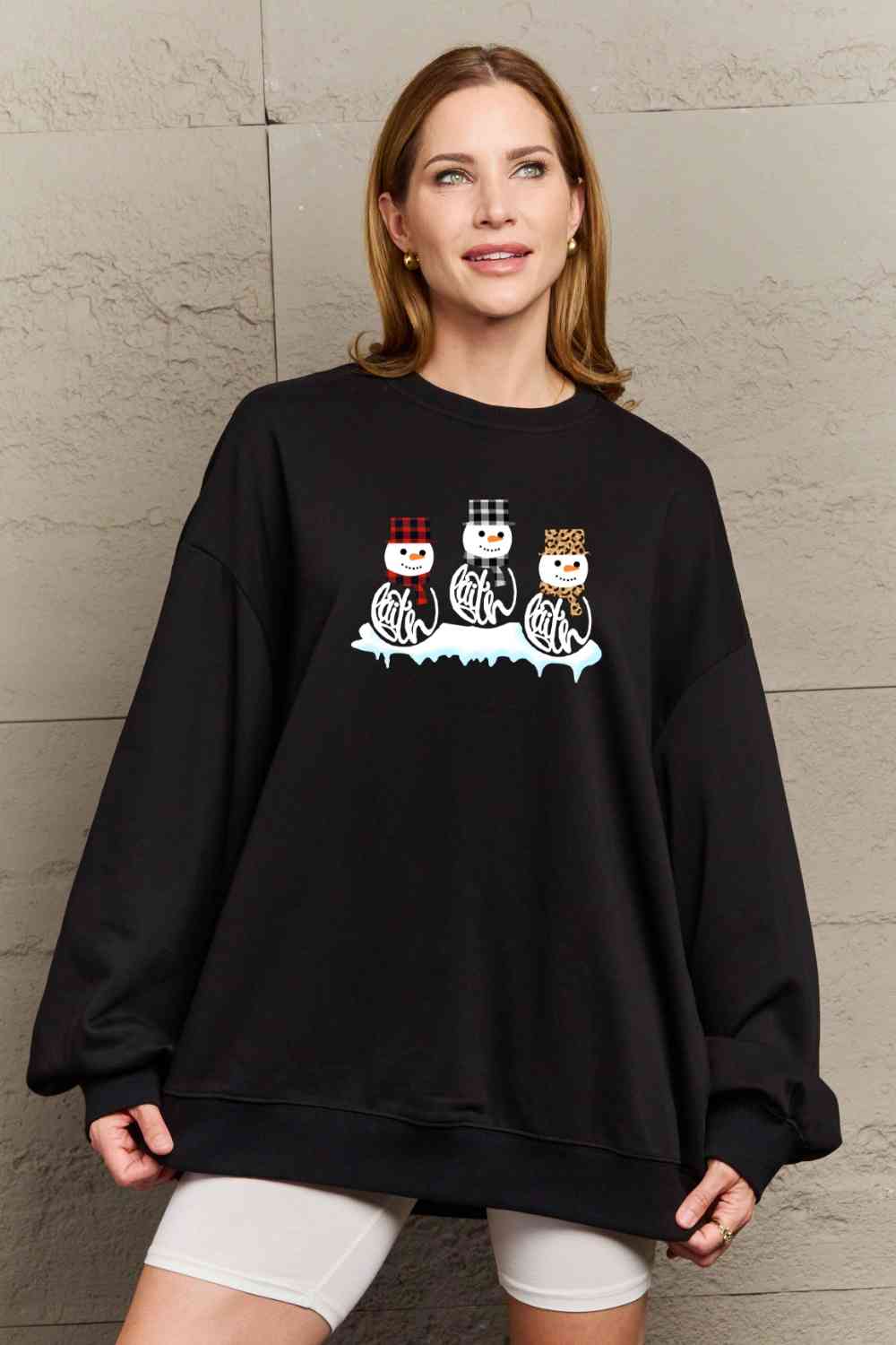 Stilla | Love Full Size Snemand Grafik Sweatshirt