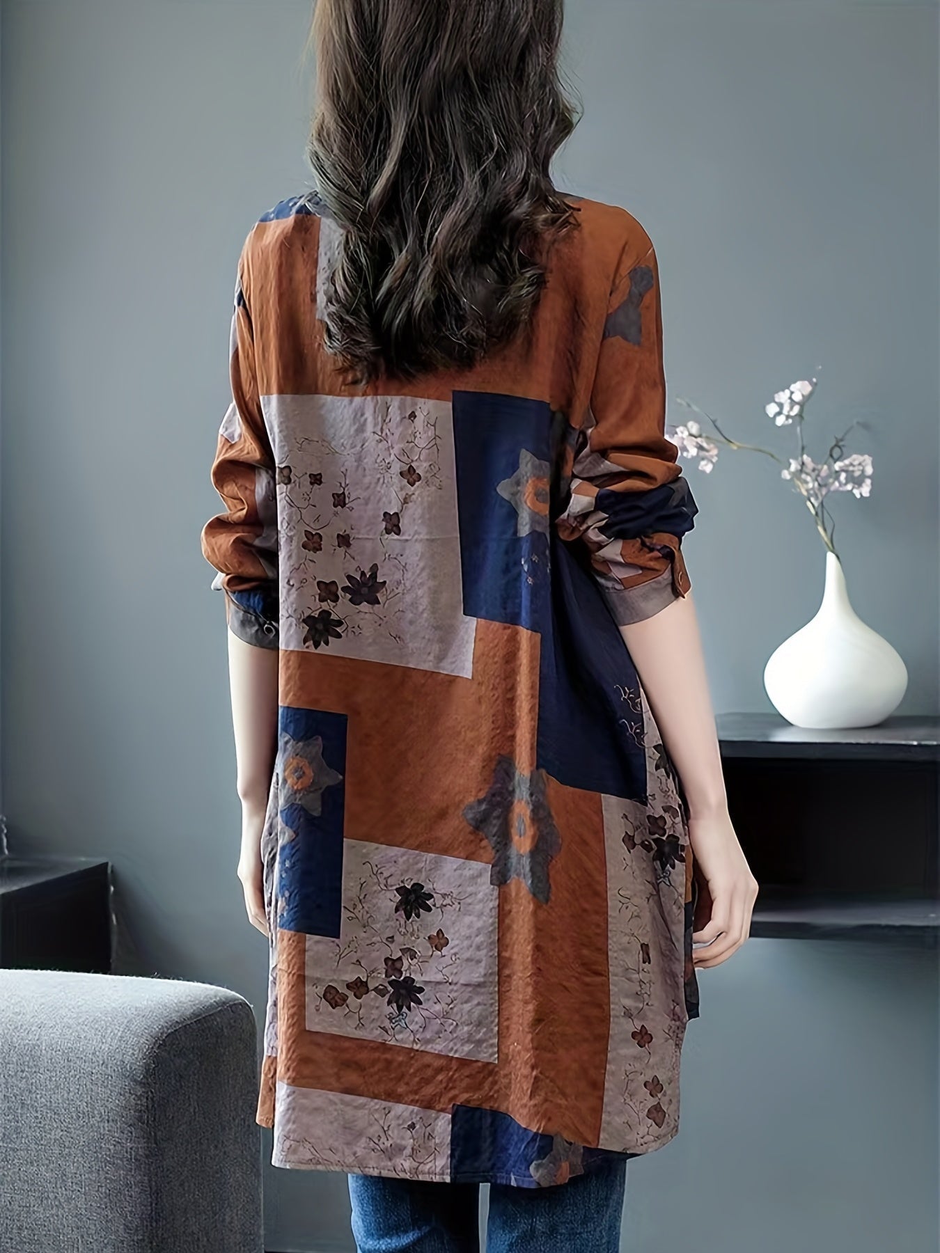 Stilla | Dame Skjorte Hør Plus Size Online salg