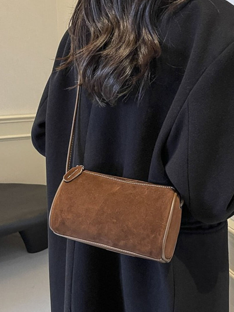 Stilla | Elegant Skuldertaske i Ruskind på udsalg