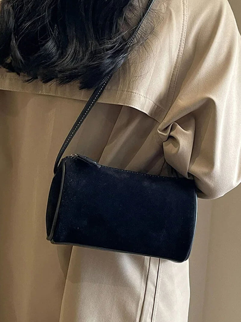 Stilla | Elegant Skuldertaske i Ruskind på udsalg