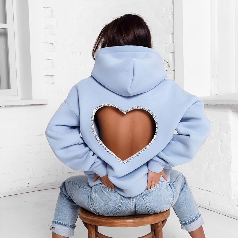 Stilla | Fritids hætte sweatshirt Love