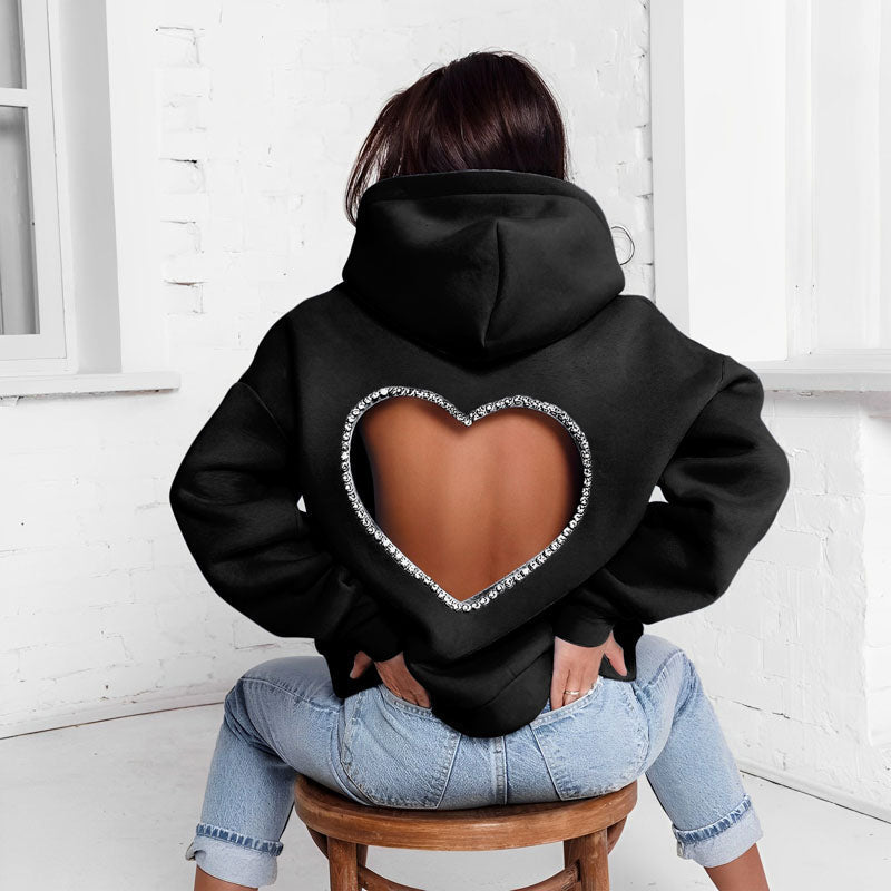Stilla | Fritids hætte sweatshirt Love