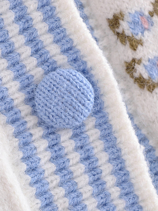 Stilla | Rund Hals Knap Down Strikket Cardigan