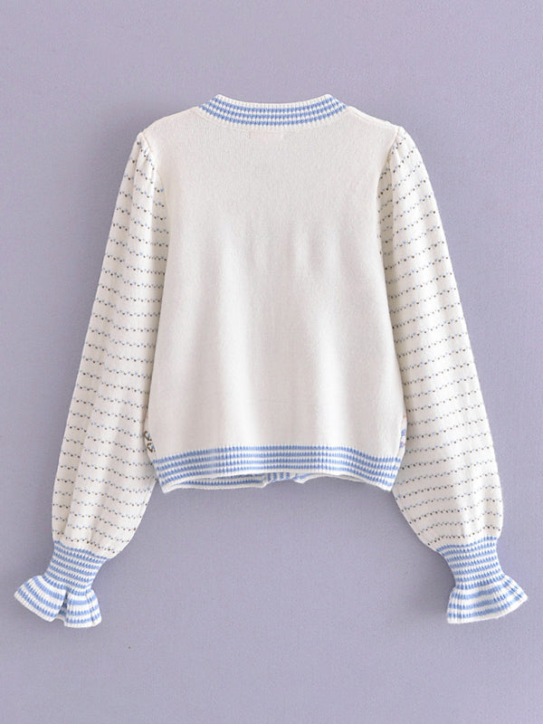 Stilla | Rund Hals Knap Down Strikket Cardigan