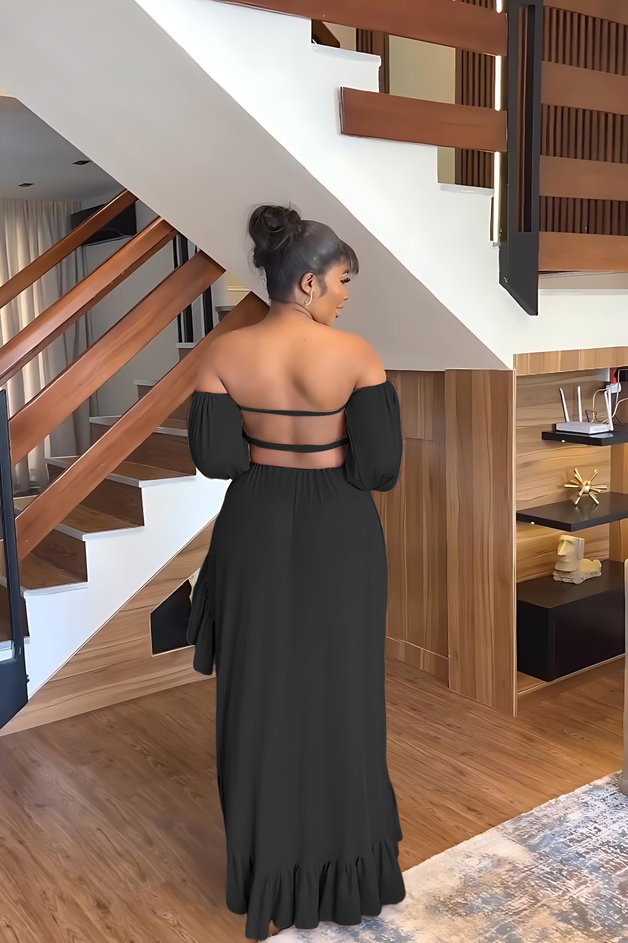 Stilla | Bandeau Sexy Udfordret Cropperet Uregelmæssig Asymmetrisk Rynket Slids Formelt Kjole Kvinder Kjole Online Hot Salg