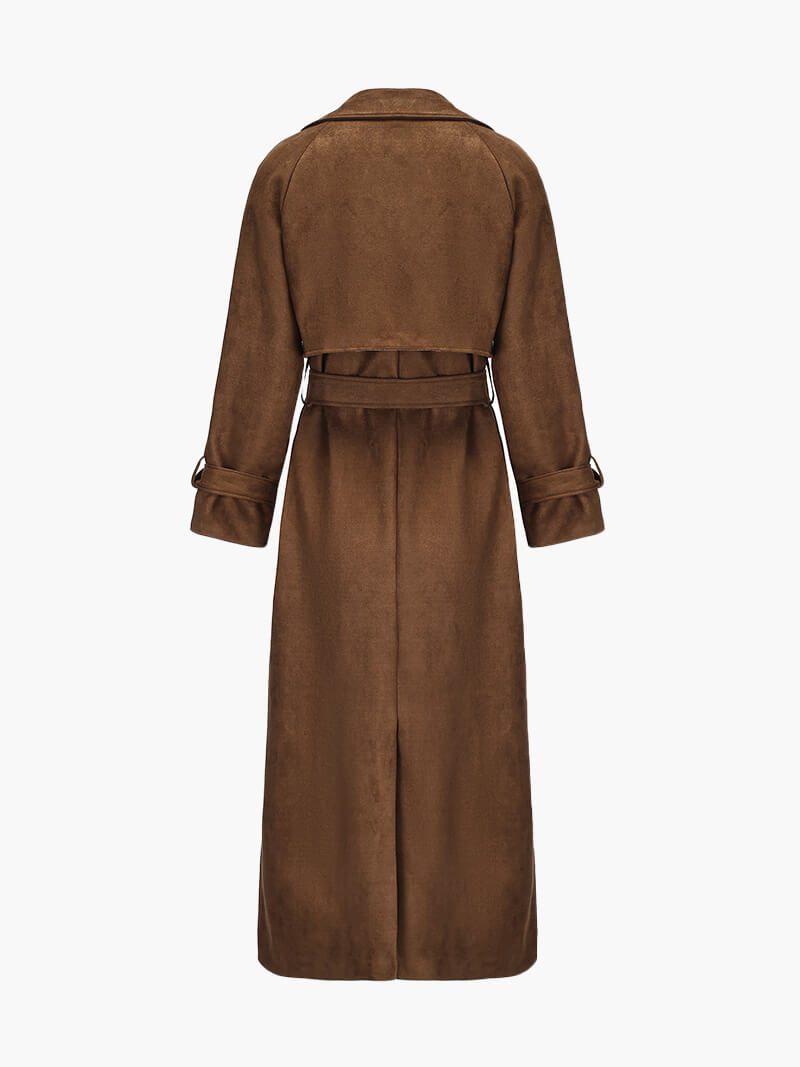 Stilla | Suede Belted Trenchcoat