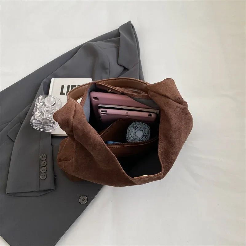 Stilla | Tote Taske i Blød Suede