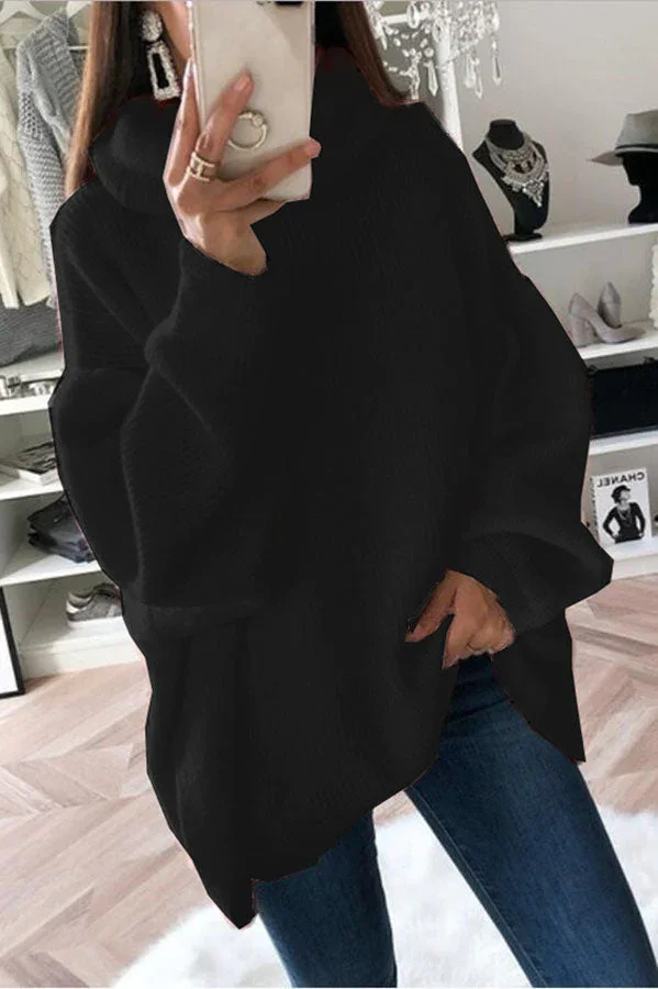 Stilla | Over størrelse Pullover med lange ærmer og en bred krave til moderne fashionistas