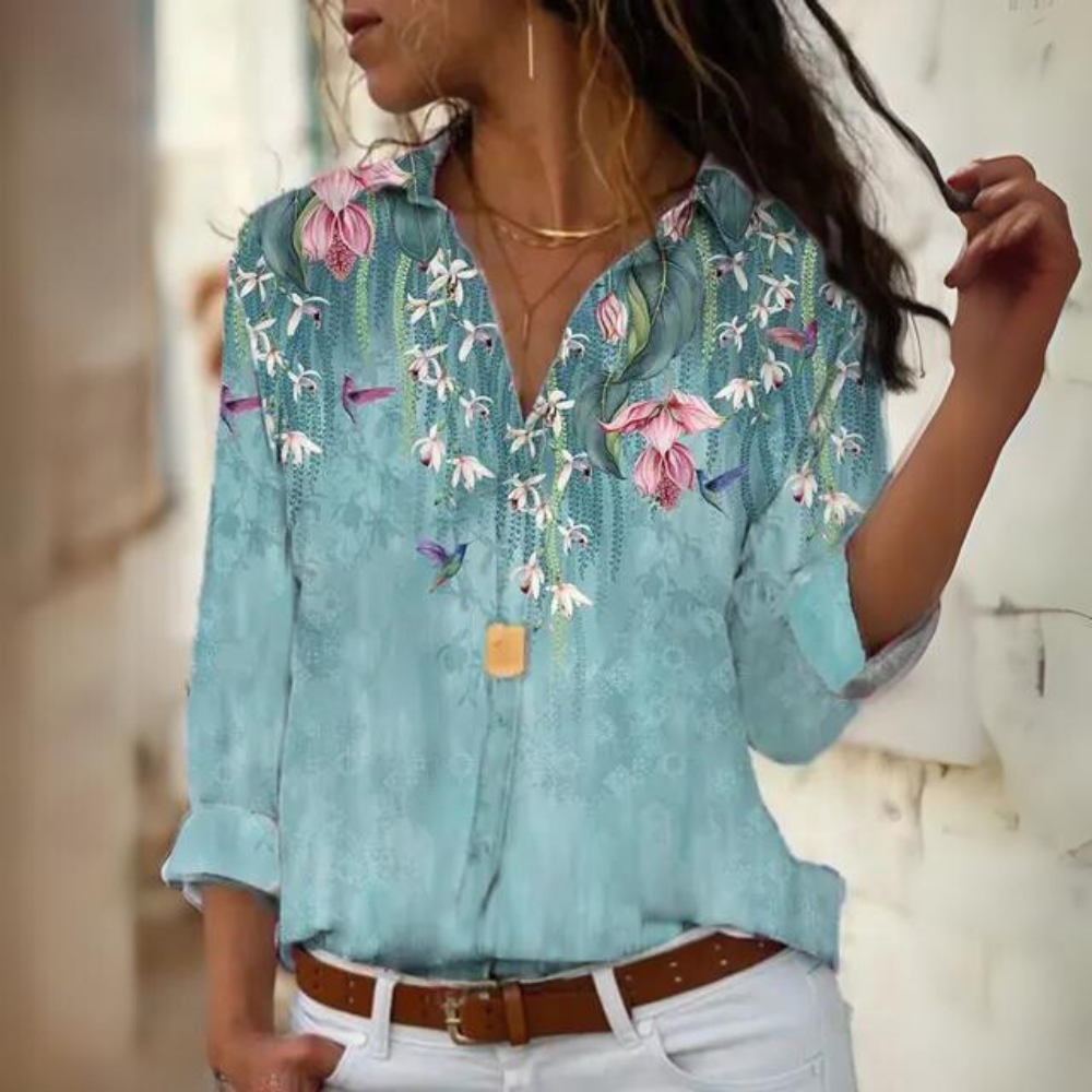 Stilla | Farverig Komfortabel Kvinders Bluse Online