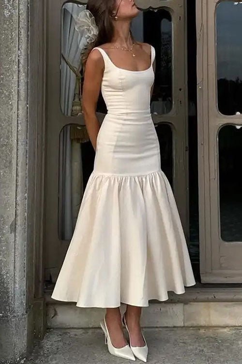 Stilla | Rynkedetalje Bodycon Midi Kjole Online Hot Salg