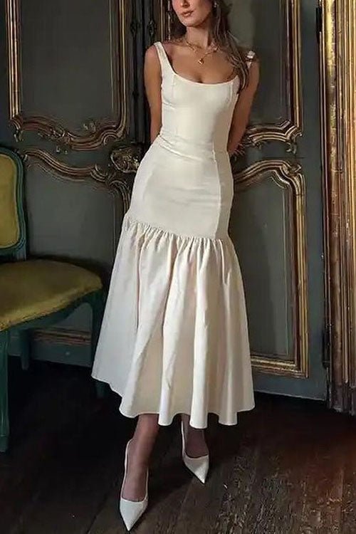 Stilla | Rynkedetalje Bodycon Midi Kjole Online Hot Salg