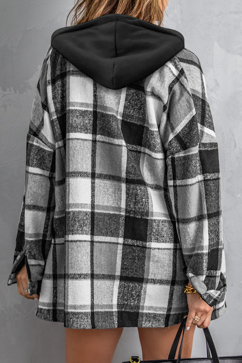 Stilla | Ternet Skjortejakke med Hætte Polyester Afslappet & Trendy Online Hot Salg