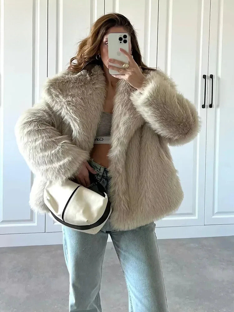 Stilla | Faux Fur-Jakke til Kvinder