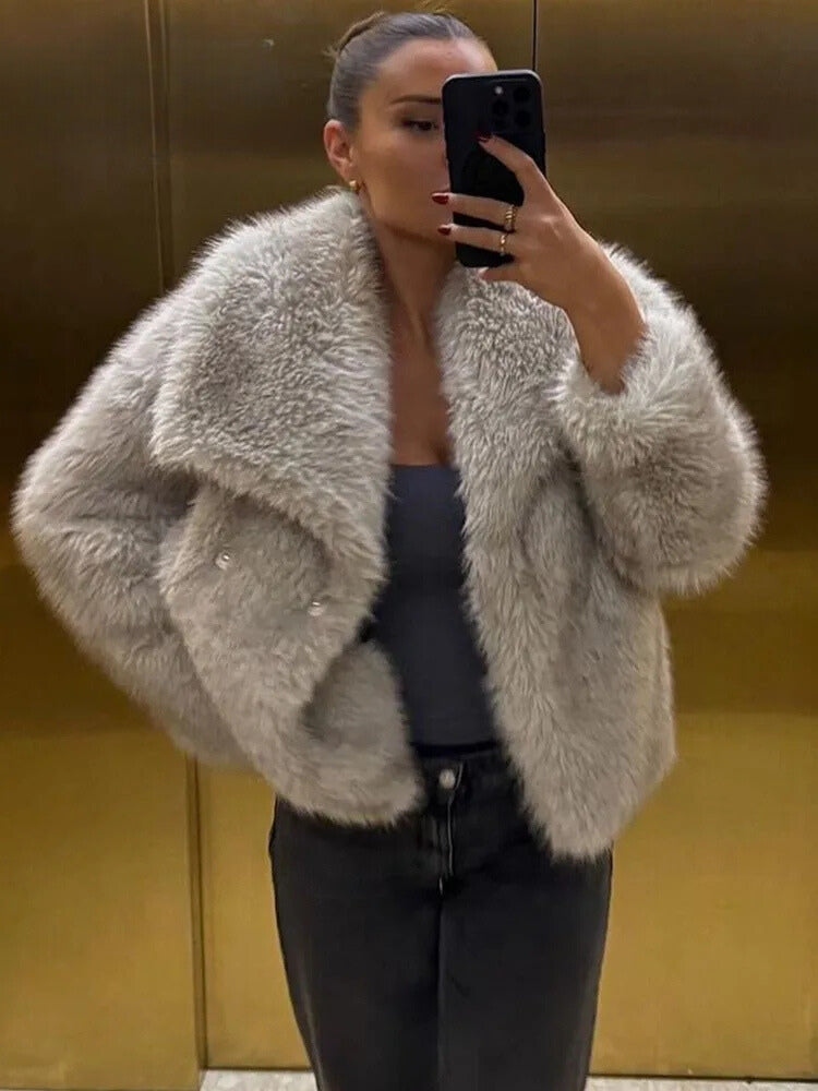Stilla | Faux Fur-Jakke til Kvinder