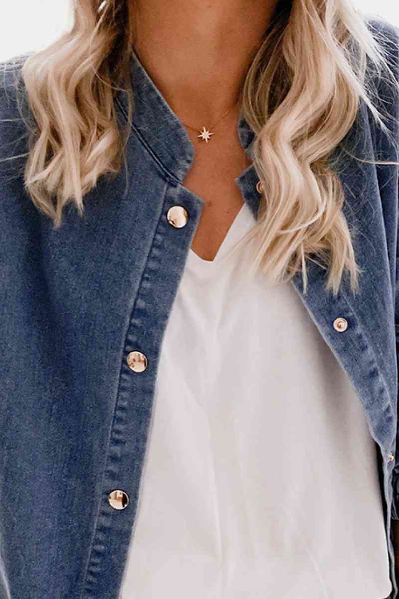 Stilla | Detalje Denim Knap Ned Skjorte