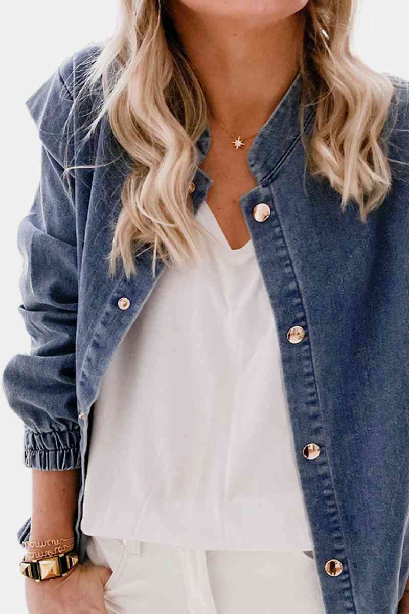 Stilla | Detalje Denim Knap Ned Skjorte