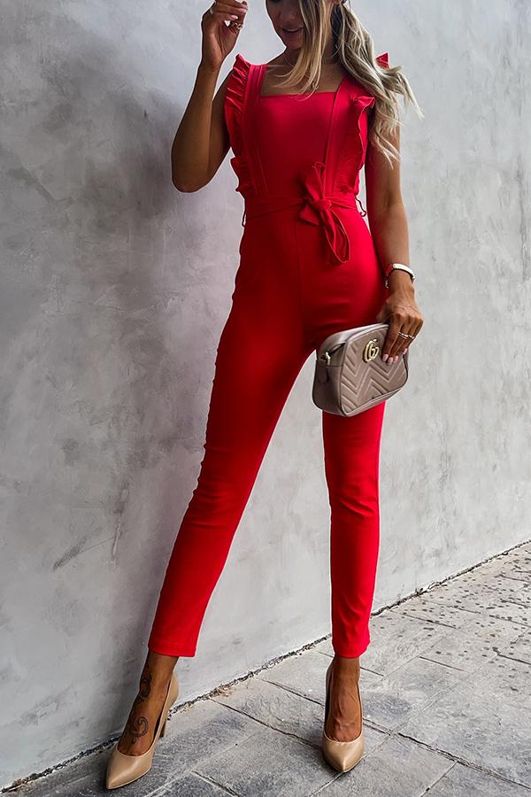 Stilla | Perfekt Poseret Ruffle Jumpsuit