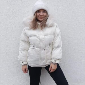 Stilla | afslappet parka med hætte i pels