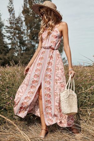 Stilla | Hippie Sommer Maxi Kjole på udsalg