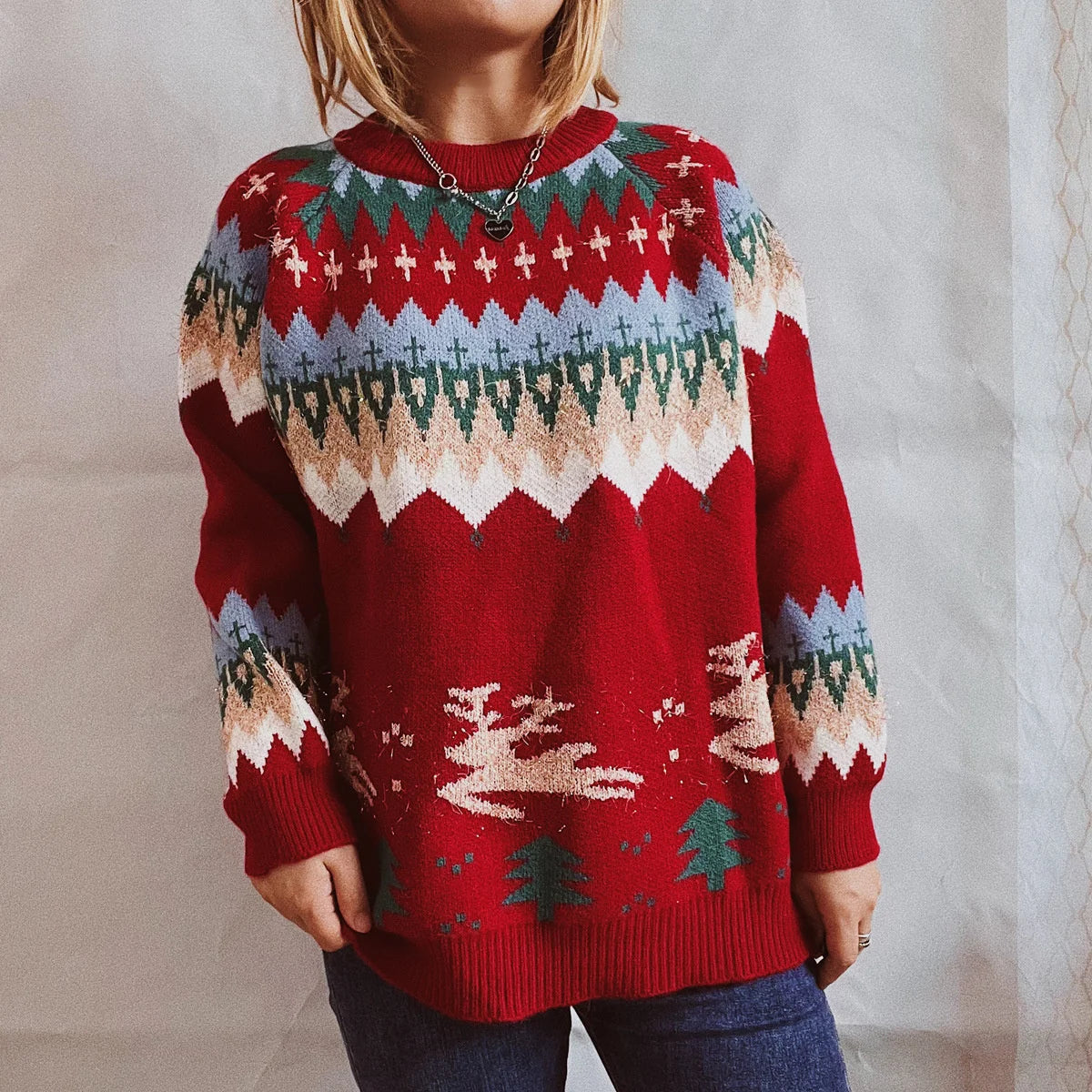Stilla | Julepullover Pilar med raglanærmer til damer Mode