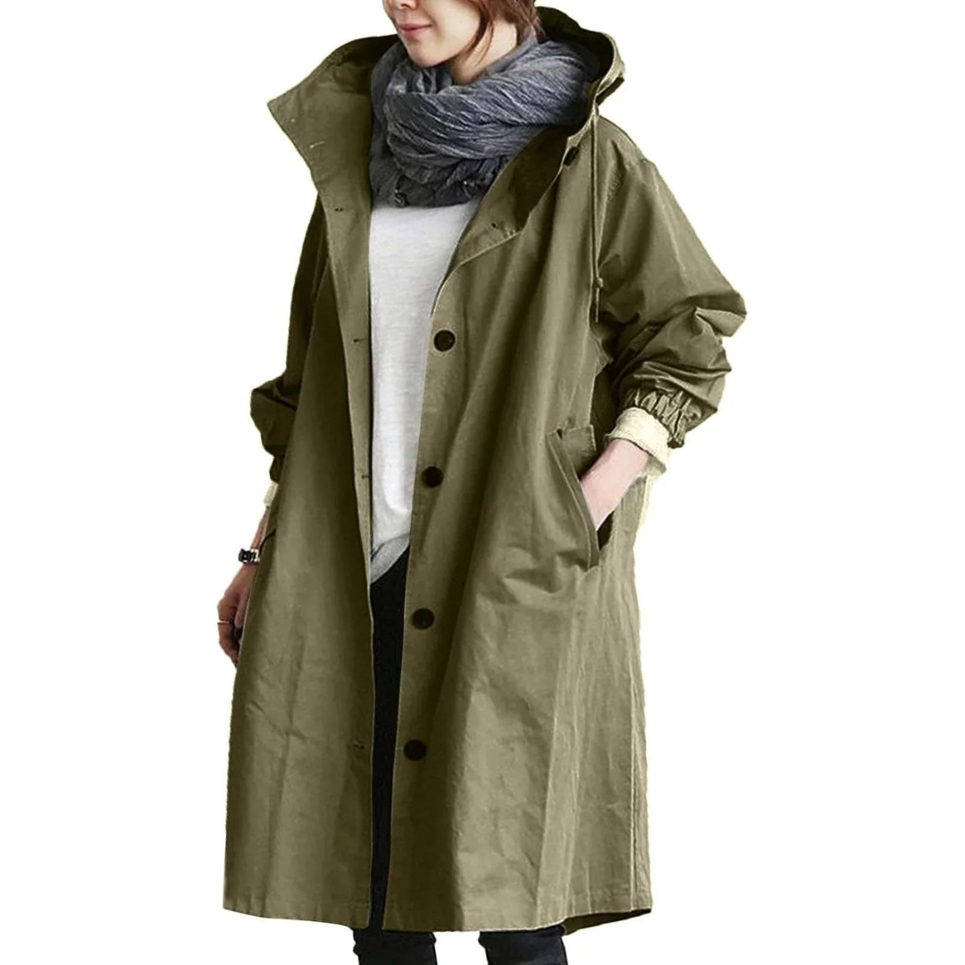 Stilla | Vandtæt Trenchcoat Til Kvinder Lang