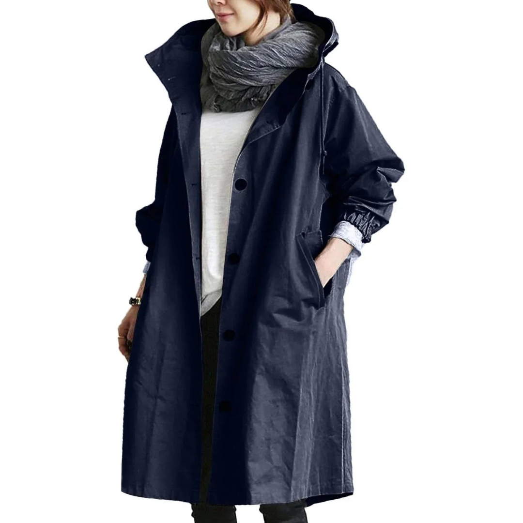 Stilla | Vandtæt Trenchcoat Til Kvinder Lang