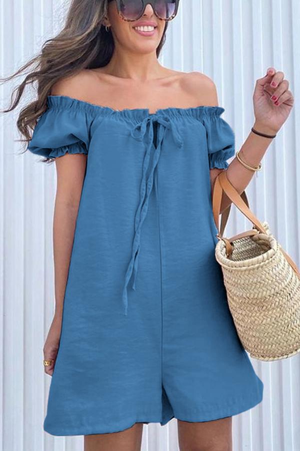 Stilla | Vinde Ruffle Stropløs Romper