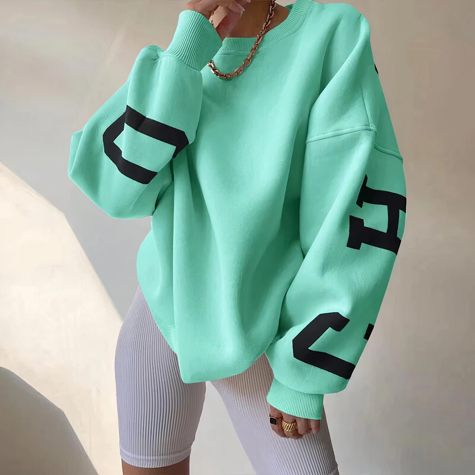 Stilla | Émiliebogstav-print Sweater