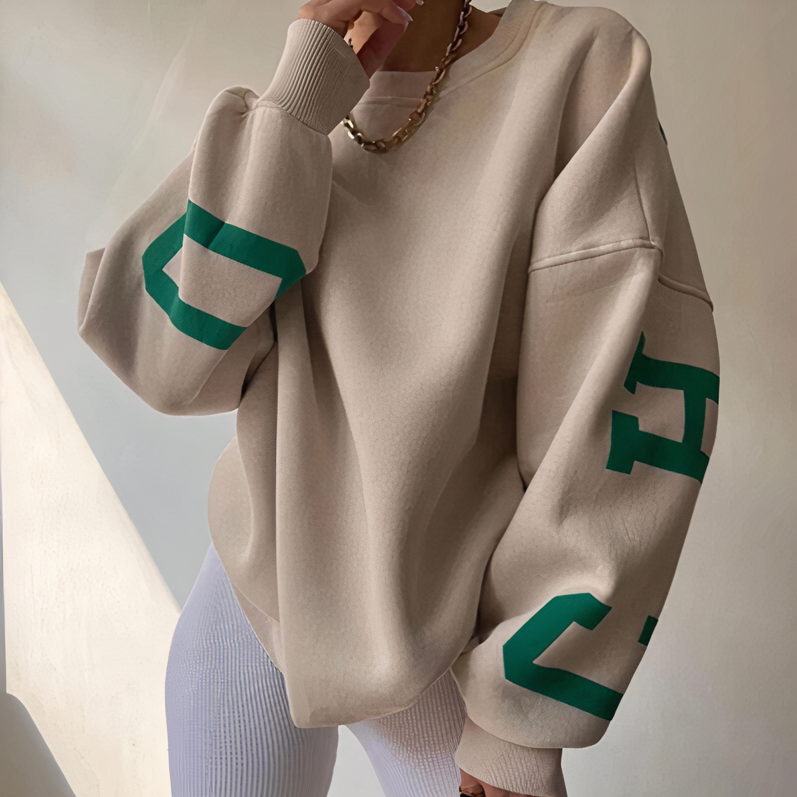 Stilla | Émiliebogstav-print Sweater