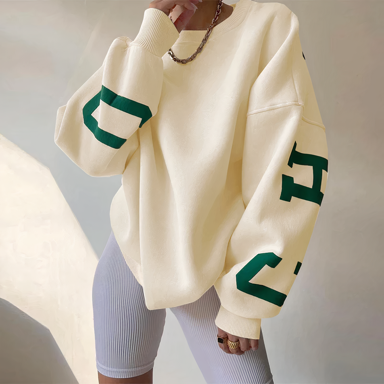 Stilla | Émiliebogstav-print Sweater